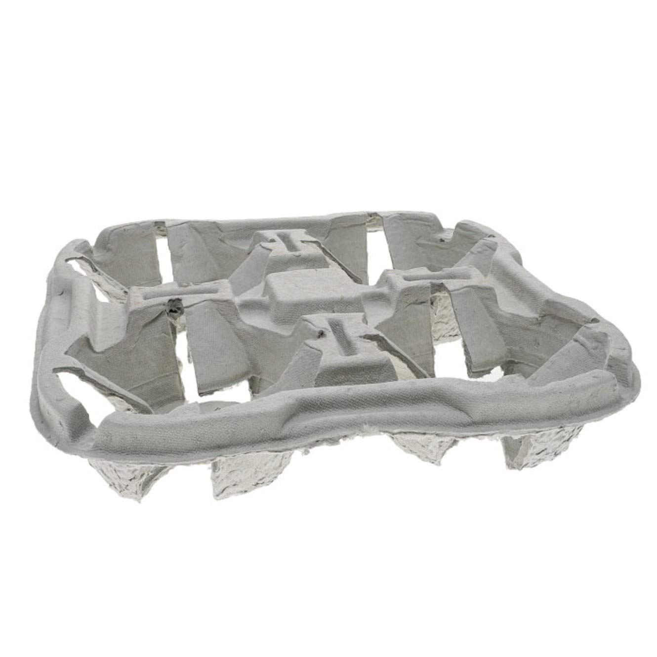 Pactive M5135040001 Earthchoice Four-cup Carrier, 8-46 Oz, Four Cups, 132/carton