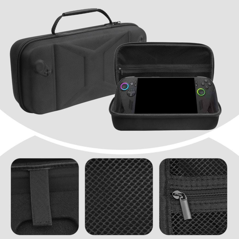Custodia rigida in EVA per ROG e Xbox da 7 pollici, scatola da viaggio con protezione antiurto per console e accessori, nero