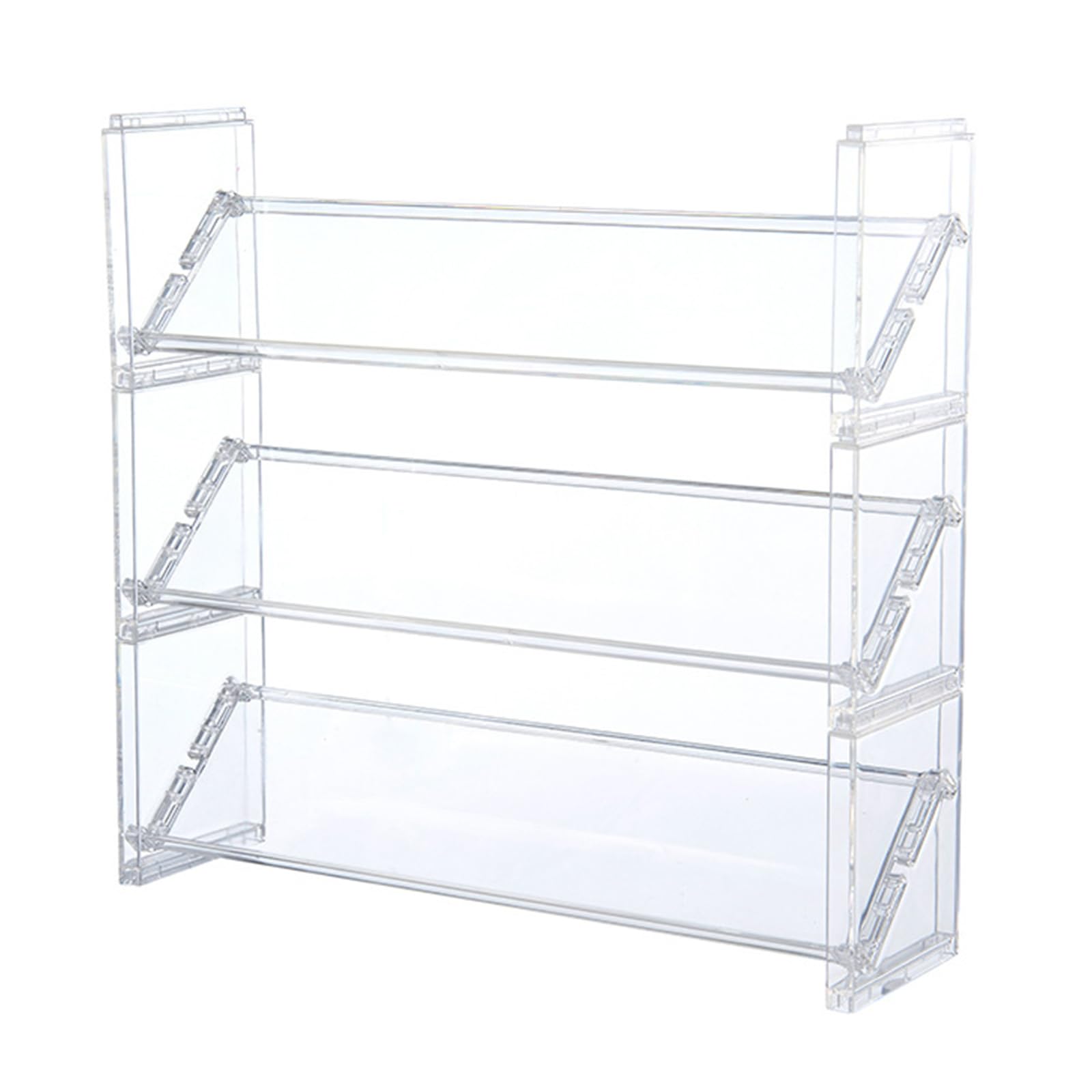 Hsioluted Sturdy Multipurpose Shelf Cosmetic Organizers for Home or Professional Use Clear and Stylish Elegant Designs Display Shelf