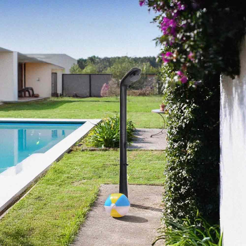 Gre RSS30 Rio Doccia Solare 30 L polietilene con lavapiedi Giardino Esterno