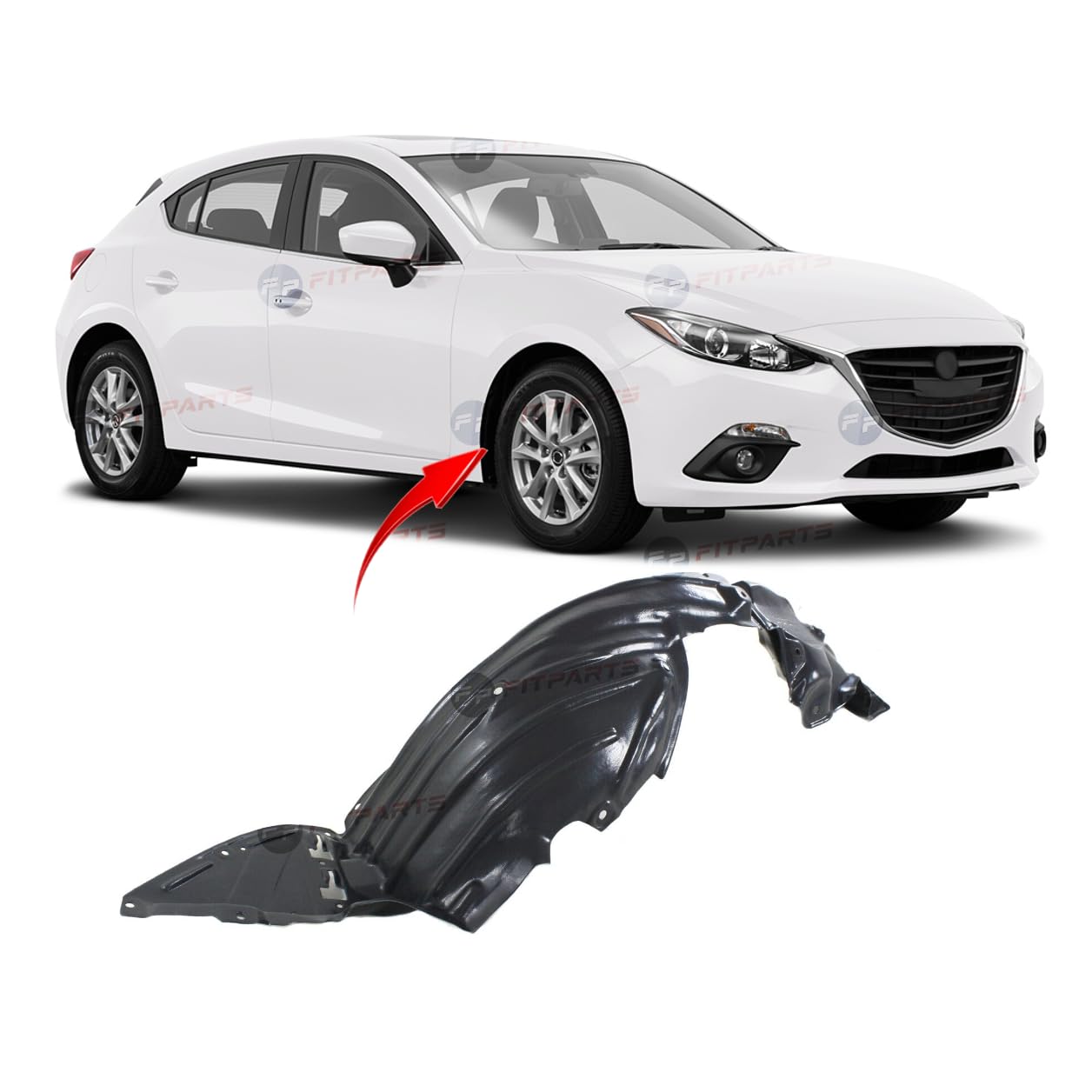 Amazon.com: FitParts Compatible With Front Right Passenger Side 
