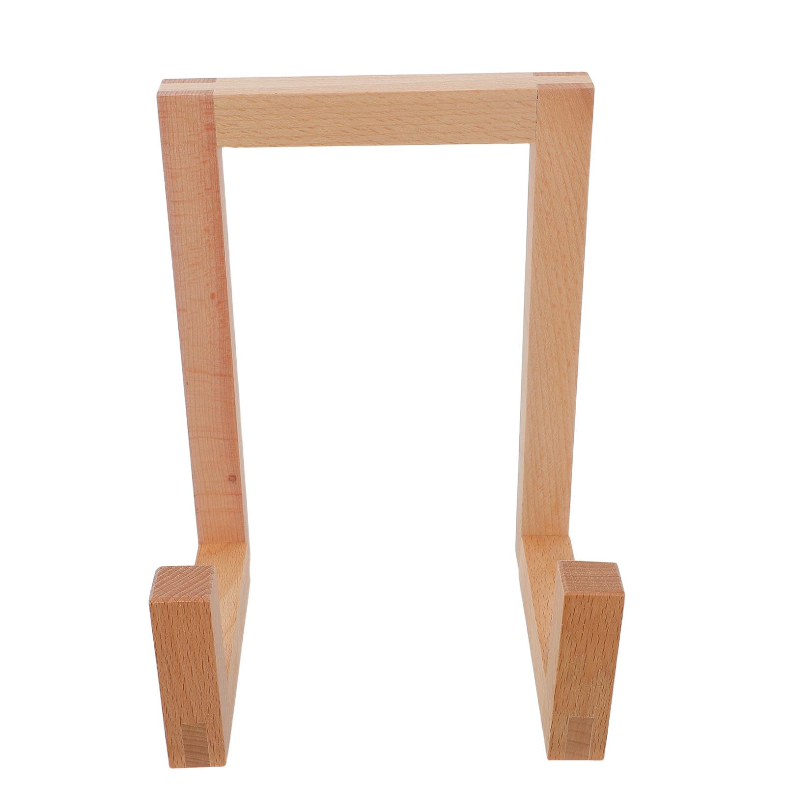 Estante de vinilos OUNONA en madera natural para tu salón musical