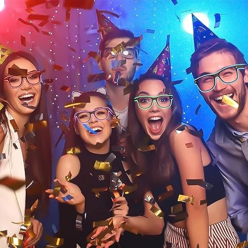 Miniatura 5 de Niwwin Gafas Led, Gafas Led Cyberpunk, Gafas De Neón De Alambre Flexible, Para Discotecas, Navidad, Fiestas, Regalos, Disfraces De Halloween, Cosplay. 1, Azul