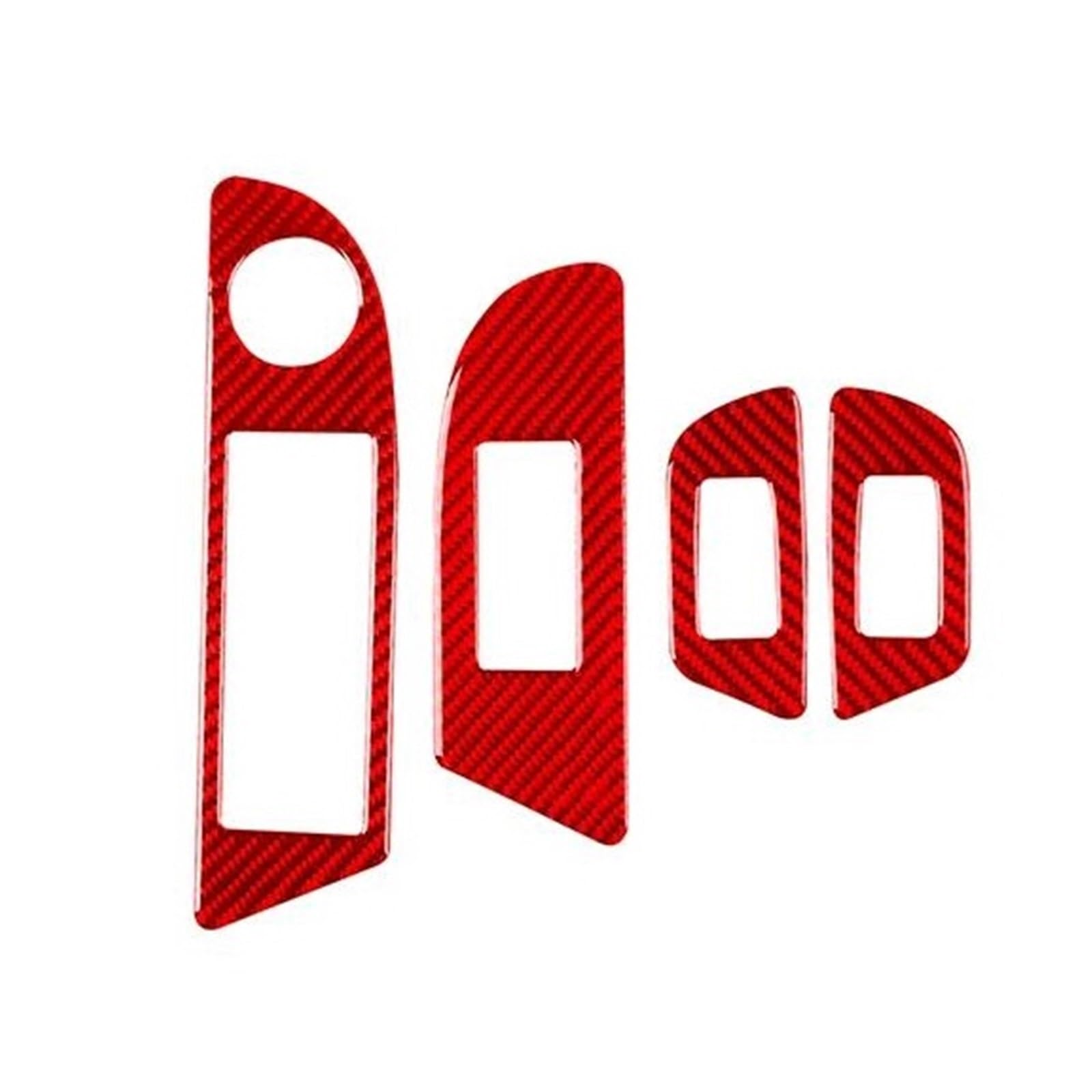 Panel de control de ventana de coche para Durango 2004-2007, accesorios interiores, pegatina roja 4