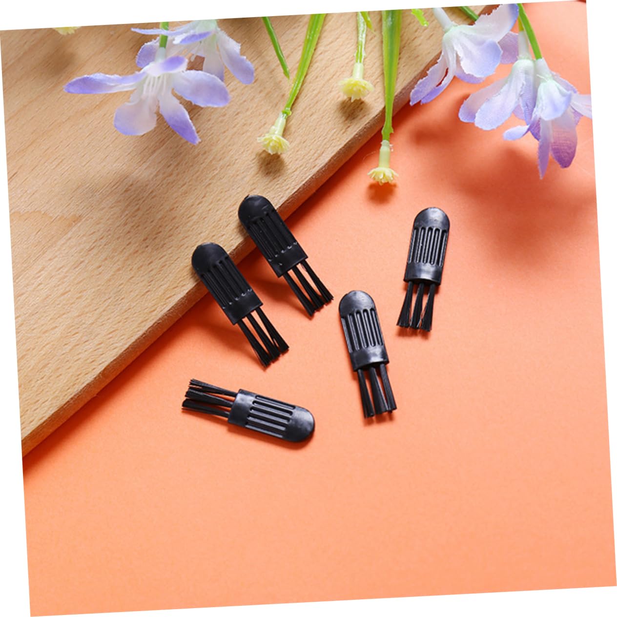 MUSISALY Nose Hair Trimmer Brush Set 100pcs Razor Cleaning Brush Electric Shaver Brush Hair Clipper Cleaner for Barber Shop