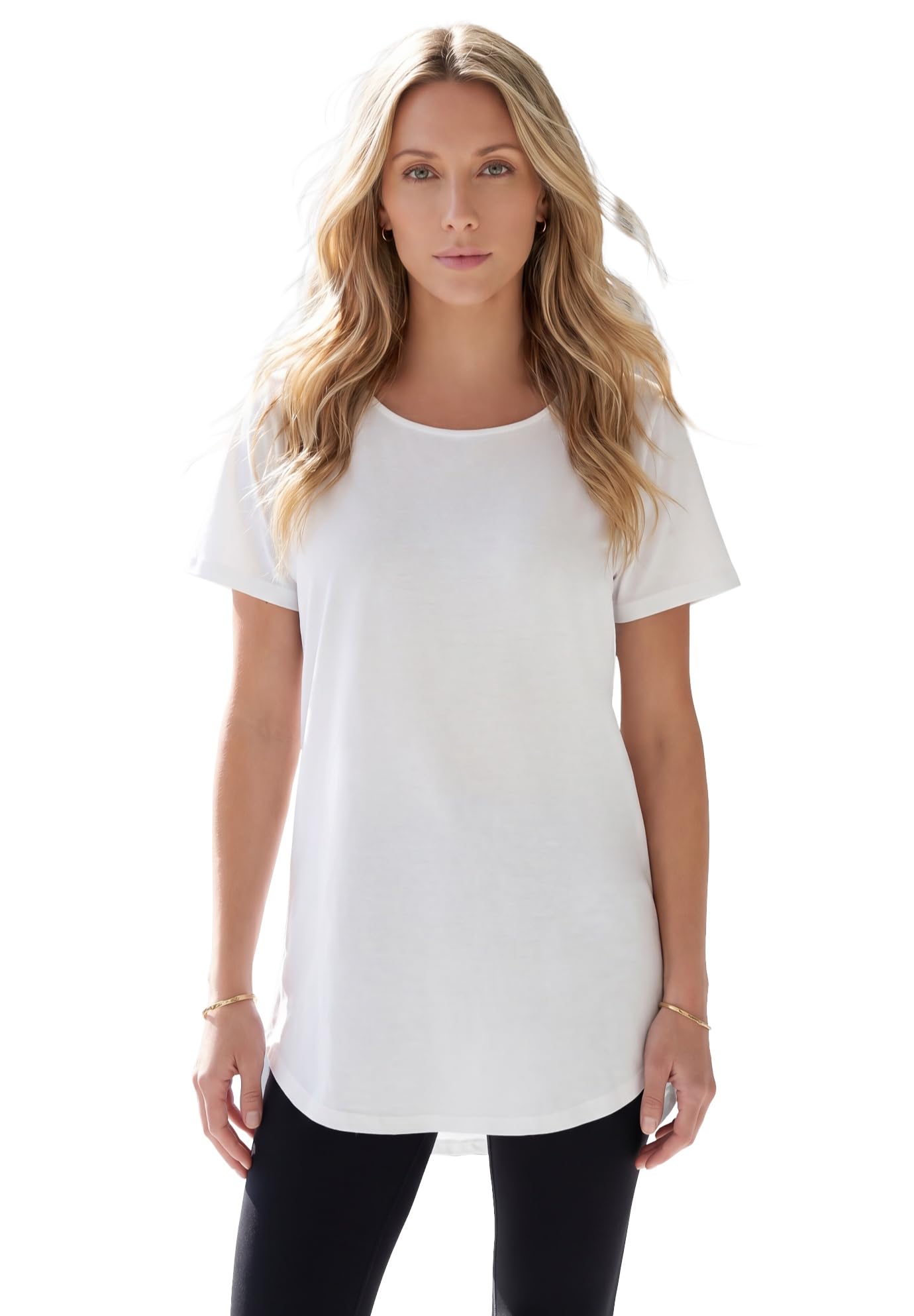 Roaman's Ultimate Criss Cross Back Tunic | Women's Plus Size