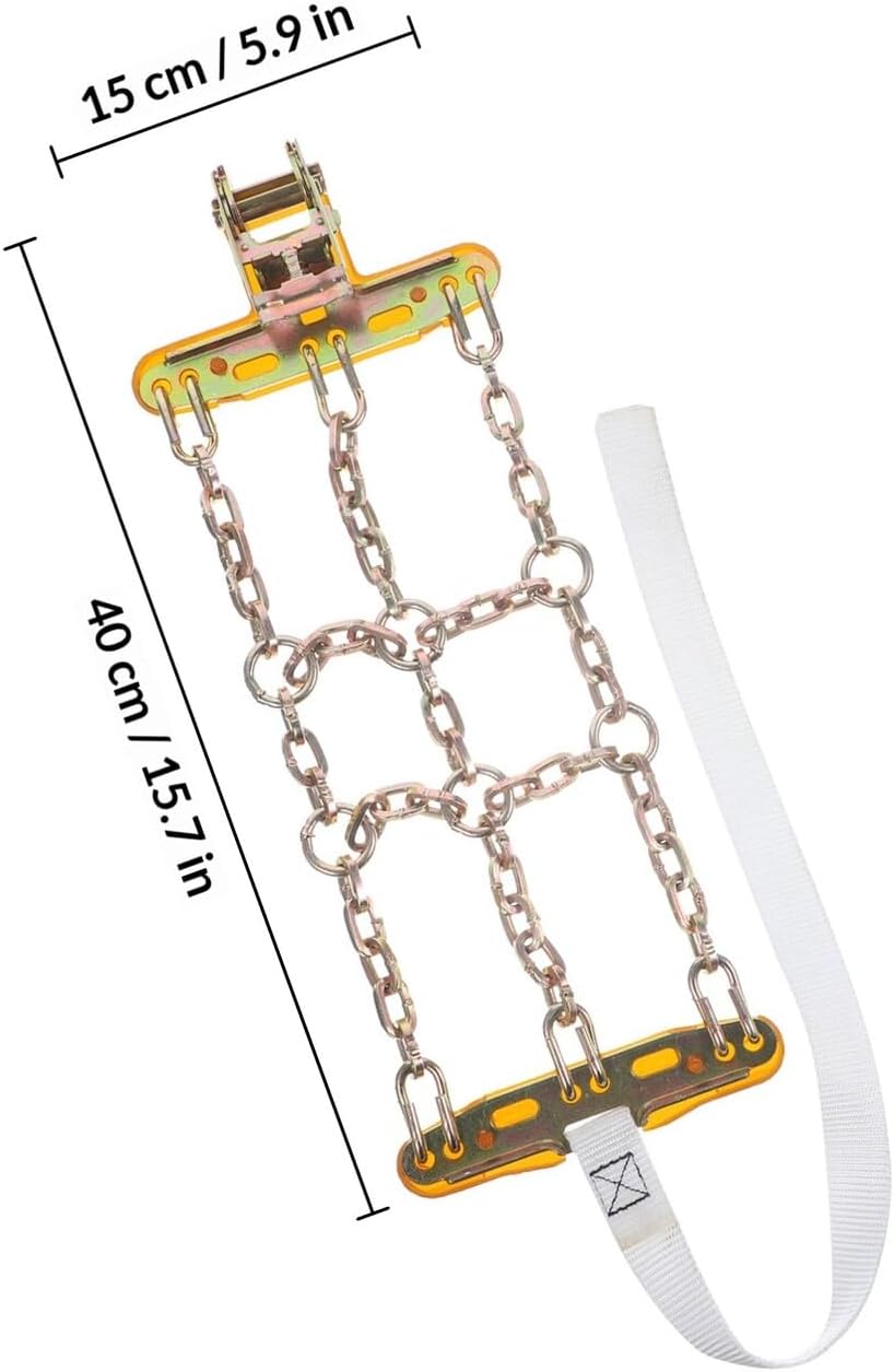 PRETYZOOM Car Tyre Chain Snow Chains for Trucks Small Size 165-205 Anti-skid Emergency Off-road Use in Snow and Ice