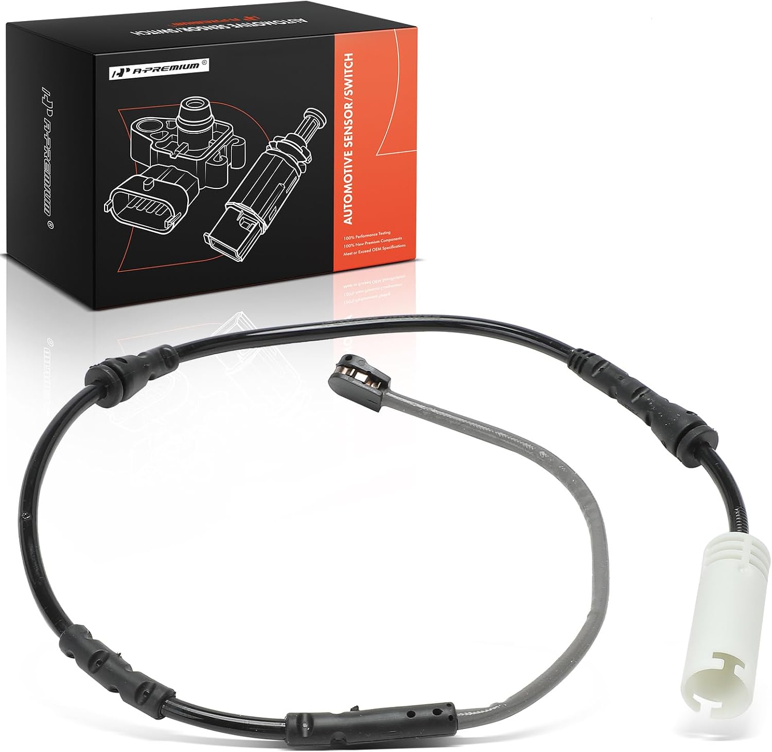 A-Premium Front Driver or Passenger Brake Pad Wear Sensor Compatible with BMW X1 E84 2013 2014 2015
