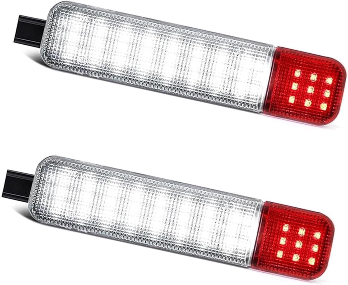 Dogary 2-Pack Super Bright LED Door Courtesy Lights for Chevrolet Silverado Suburban Tahoe GMC Yukon Hummer H2 - Plug & Play White Red