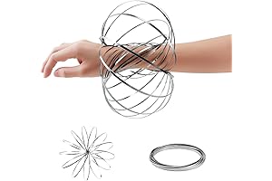 Flow Ring: Kinetic Spring Slinky Toy | 3D Spinner Bracelet