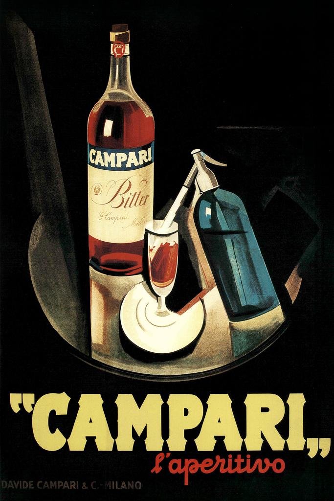 Amazon.com: Marcello Nizzoli Campari Laperitivo 1926 Vintage