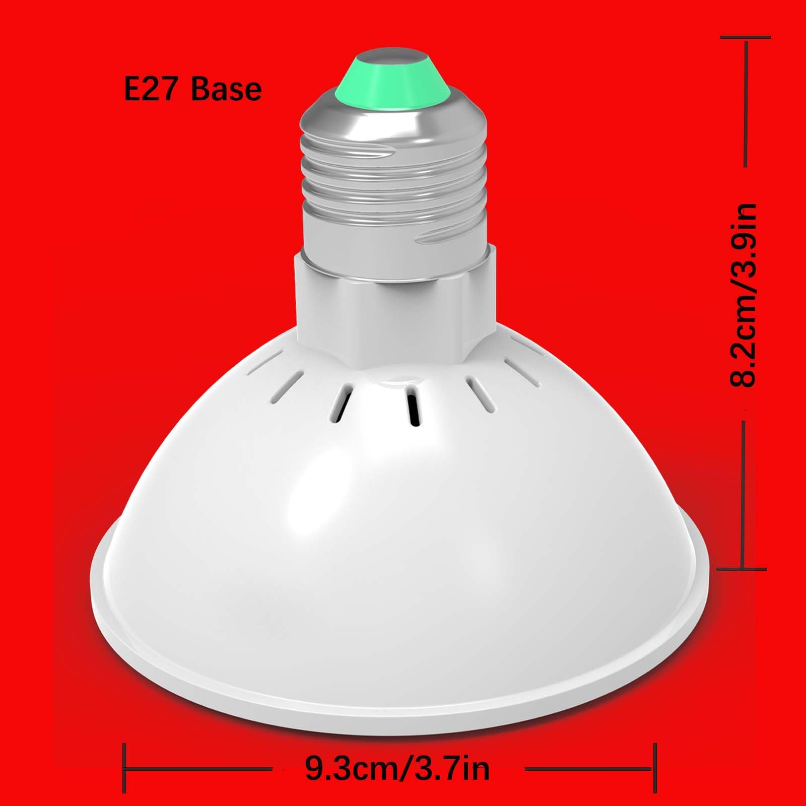 Bombilla LED 660nm Rojo Intenso, Mejora Espectro Rojo Fotorrespiratorio, Bombilla Roja para Plantas de Crecimiento, Luz de Crecimiento para Flores y Frutas, Iluminación LED para Jardinería Interior