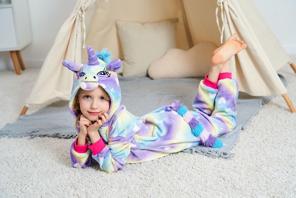 Unisex Children Unicorn Pyjamas Halloween Kids Onesie Costume - Image 7