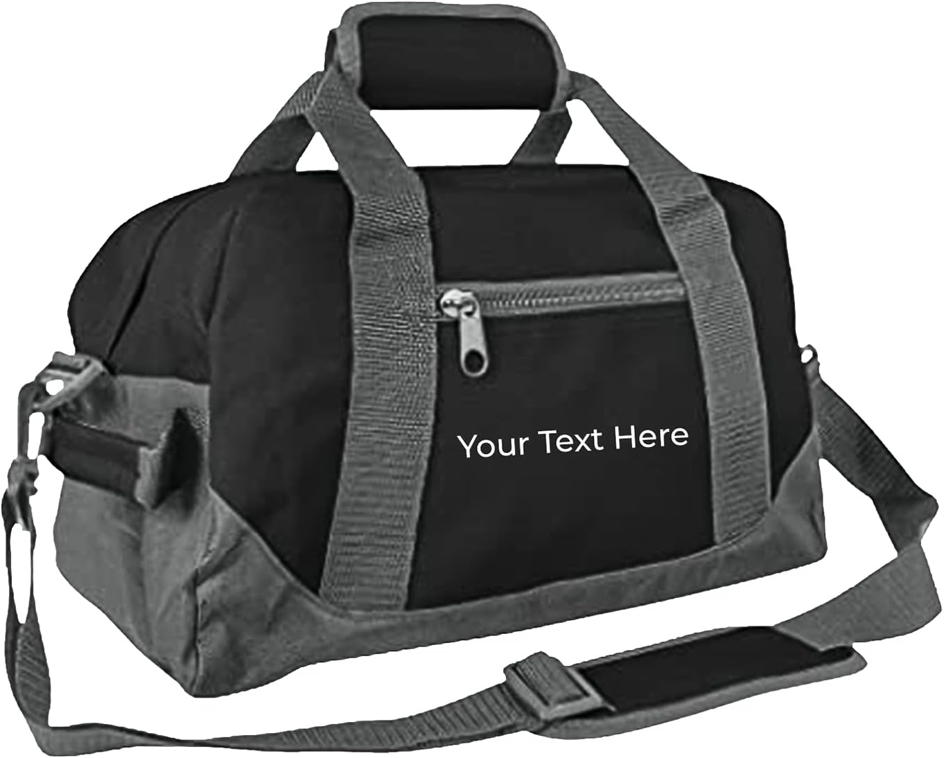 Personalized Passion Small Duffle Bag for Boys and Girls - Perfect Sized 14” Two Toned Travel Duffle - Personalized Name Sports Gym Bag for Storage - Royal Blue