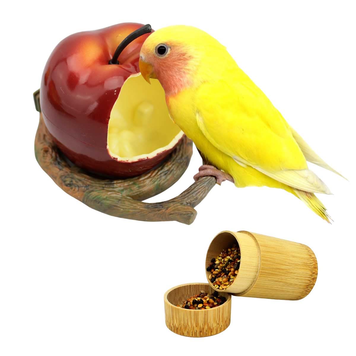 Amazon | iikuru 2点セット インコ ケージ 餌入れ 水入れ オウム エサ