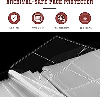 Vista 4 de Mlikero 720 Pockets Football Card Binder, Sports Card Binder with Card Display Design, Premium Card Ablums with Sports Pattern Wristband Fit for