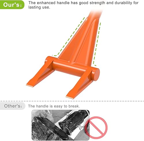 Vista 26 de Dolibest 28'' Demo Bar 2-Tine Wrecking Bar, Heavy Duty Pallet Buster with Handle, All-Steel Handle Wrecking Pry Bar, Deck Board Removal Efficient