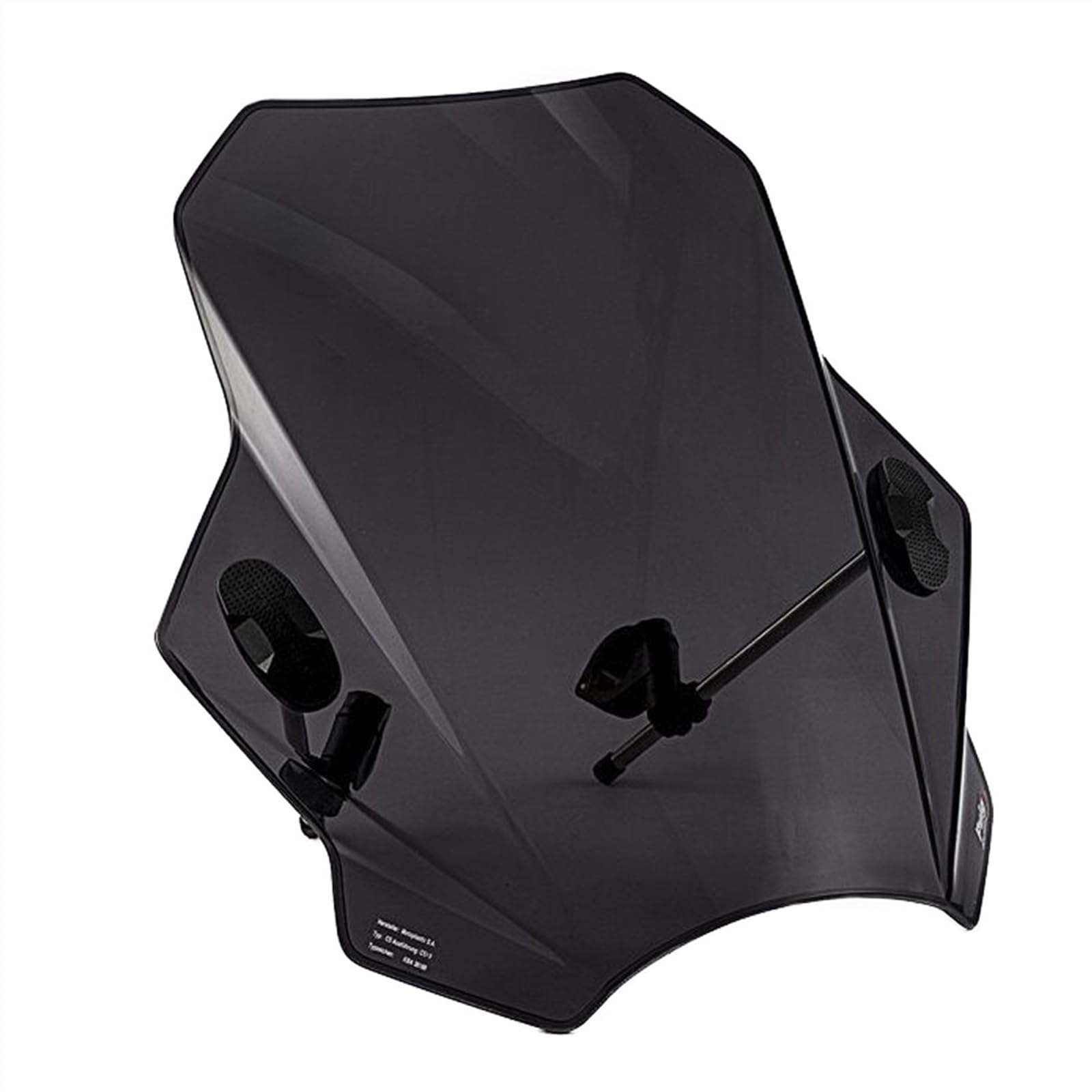 Attacco Per Parabrezza Deflettore D'aria In Plastica Spoiler Modificato Per Moto Regolabile Per Hunter 350 moto strada(Nero)