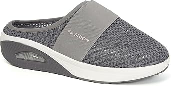 TOSOFT Womens Plus Size Slippers Lightweight Mesh Air Cushion Slides Sandals Indoor Outdoor Sneakers Platform Walking Shoes