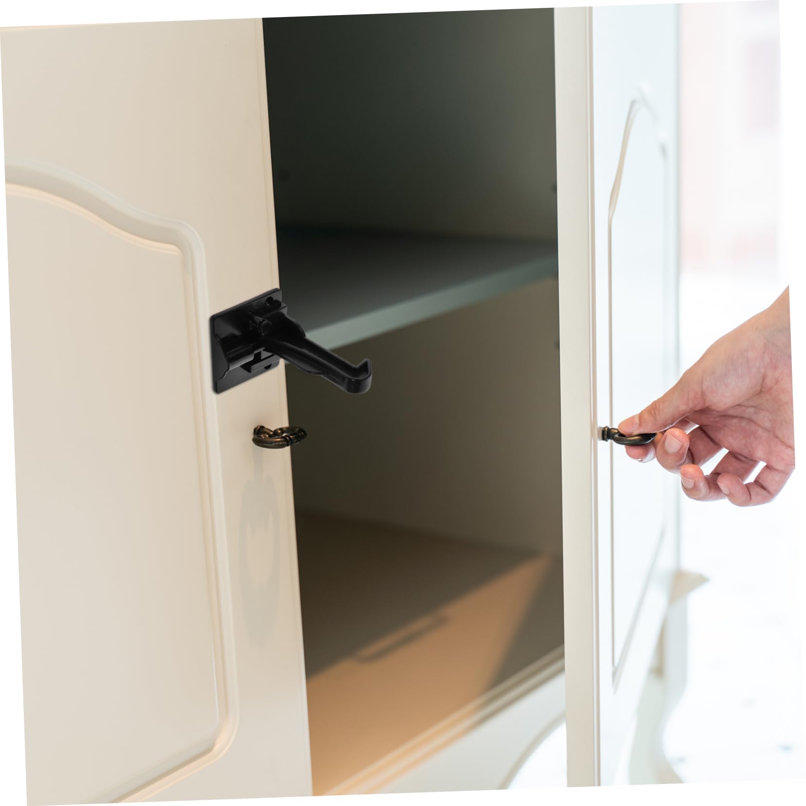 Garneck 12pièces Serrures Invisibles Pour Garçon Fille De Verrous De Sécurité Pour Tiroirs Et Armoires Installation Sans Perçage Protection Pour Sécurité Des Garçon Fille