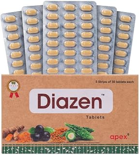 Green Milk Diazen Tablets | Ayurvedic Blood Sugar Balance Supplement | Supports Glucose & Metabolic Wellness | Helps Maintain Energy & Digestive Balance | Herbal Diabetes Care Formula | 5x30 Tablets