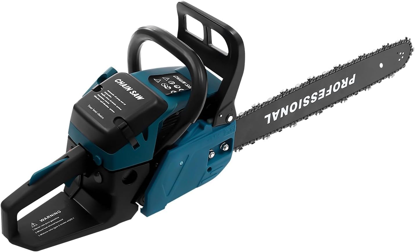 HELLARO Gas-powered Chainsaw, 58CC 2-Stroke Gasoline Chainsaws, Chainsaw Cutting Wood Gas Sawing, Chain Saw Set，3.1HP Strong Power，Used For Forest Logging, Wood Cutting, Pruning, Gardening (22" Inchs)