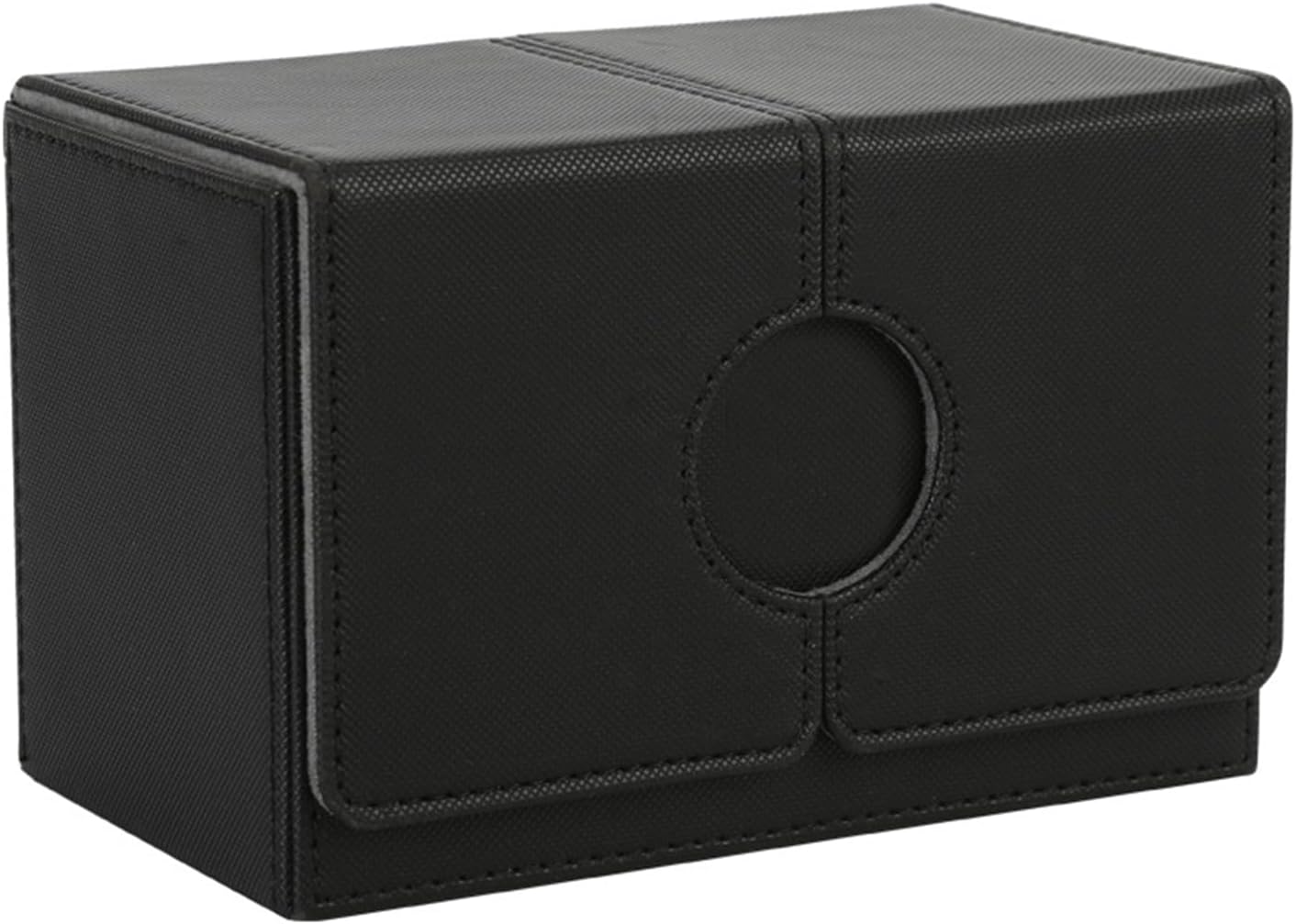 Card Decks Box With Dices Tray PU Leather Card Decks Box With Closure Dices Tray For 160+ TCG/CCG Card Holders