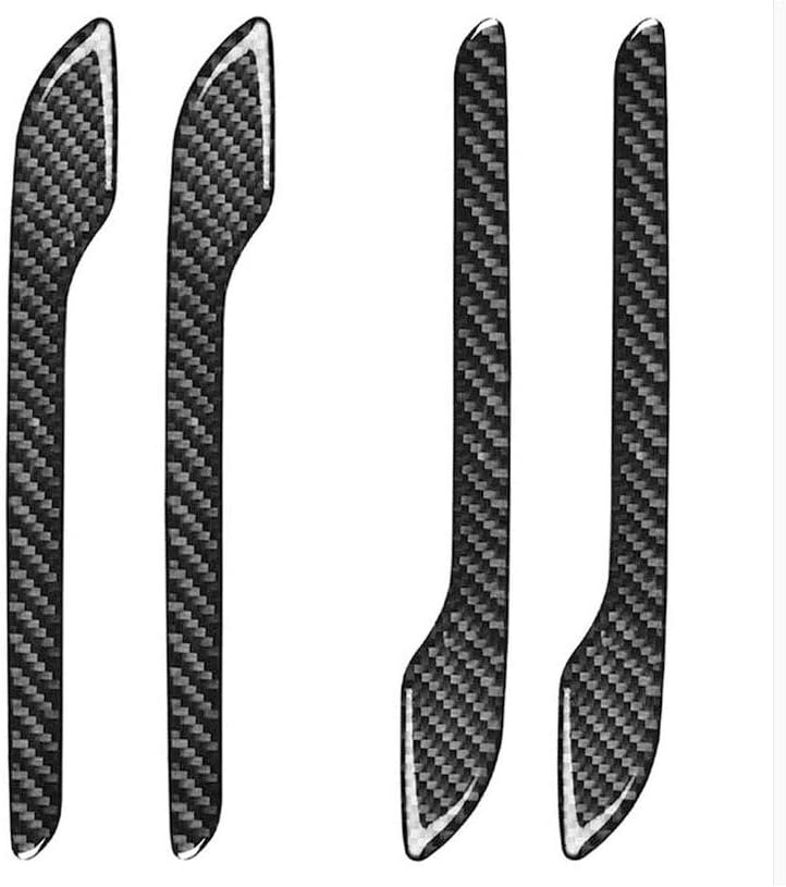 RSZX Car Door Handle Wrap for Model 3 2017 2018 2019 Exterior Cover Trims Accessories Protector Sticker Carbon Fiber Cover
