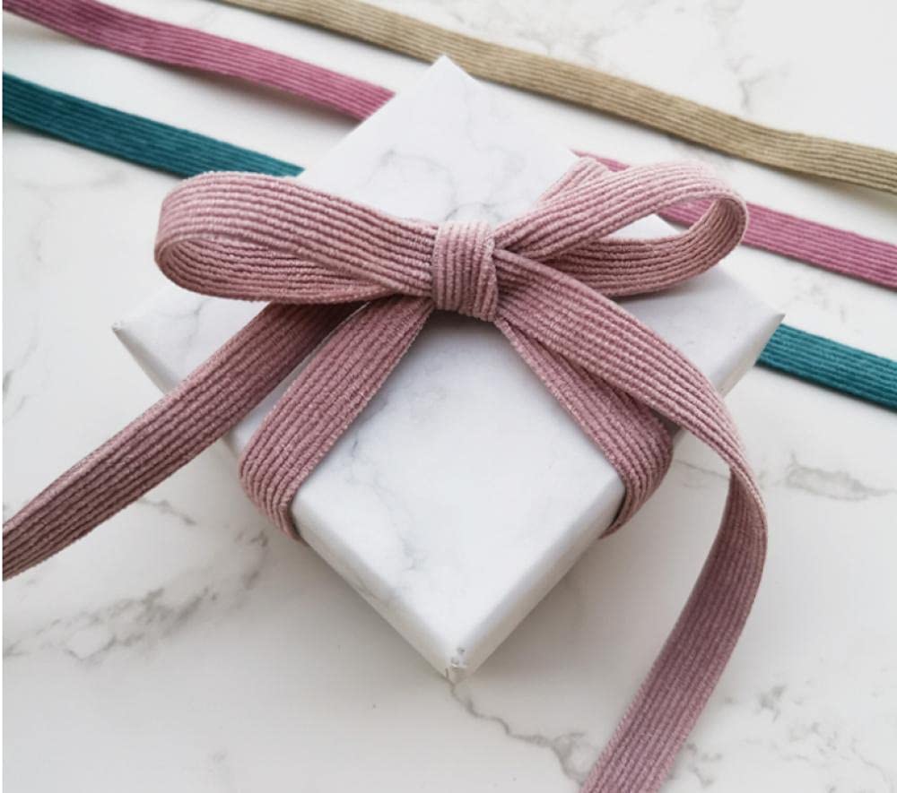 Ribbons For Gift Wrapping Ribbon For Fabric Satin Ribbons 18-Metrowy Koreański Gruby Przewód Aksamitny Pasek Tekstury Wstążka Ręcznie Robione Diy Hair Clip Bow Materiał Odzieży Akcesoria-Zielony