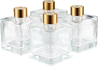 180ml Fragrance Glass Reed Diffuser Bottles Set of 4 Jars