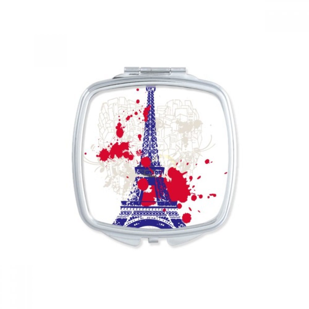 Miroir de poche Tour Eiffel Paris silhouette compact pour maquillage