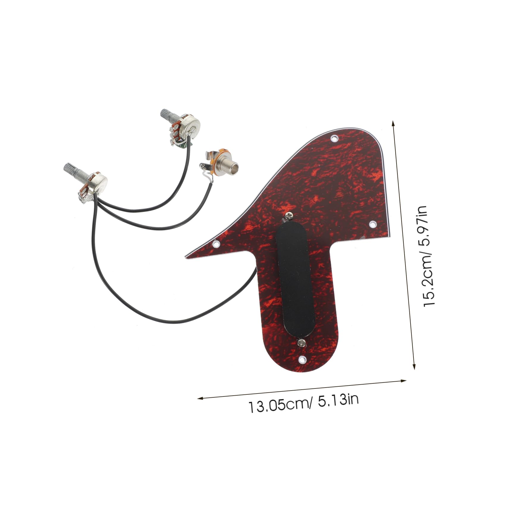 Toddmomy Guitar Scratch Plate Mandolin Assembly Mandolin Pickup 3ply Plate