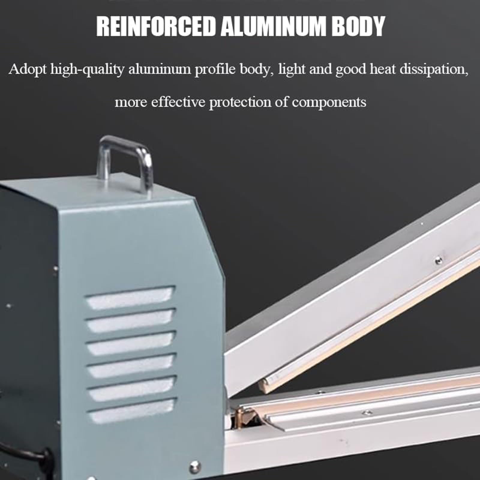 Sellador Térmico Por Impulso Industrial De 600 Mm, Máquina Selladora 780 W