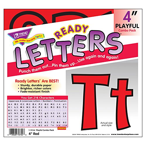 Trend T79742 Ready Letters fini le découpage avec ces lettres rouges - 3