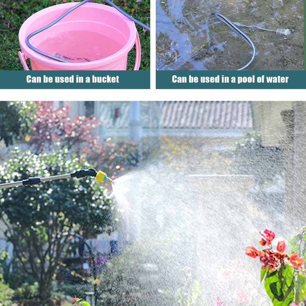 Dhqkqg Akku Drucksprüher - Elektrische Sprühflasche Mit 5m Schlauch