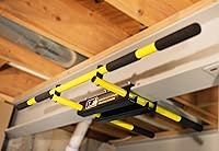 Vista 4 de PRO Mountings Barra de dominadas I-Beam/Barra de barbilla (barra larga amarilla con extremos rectos)