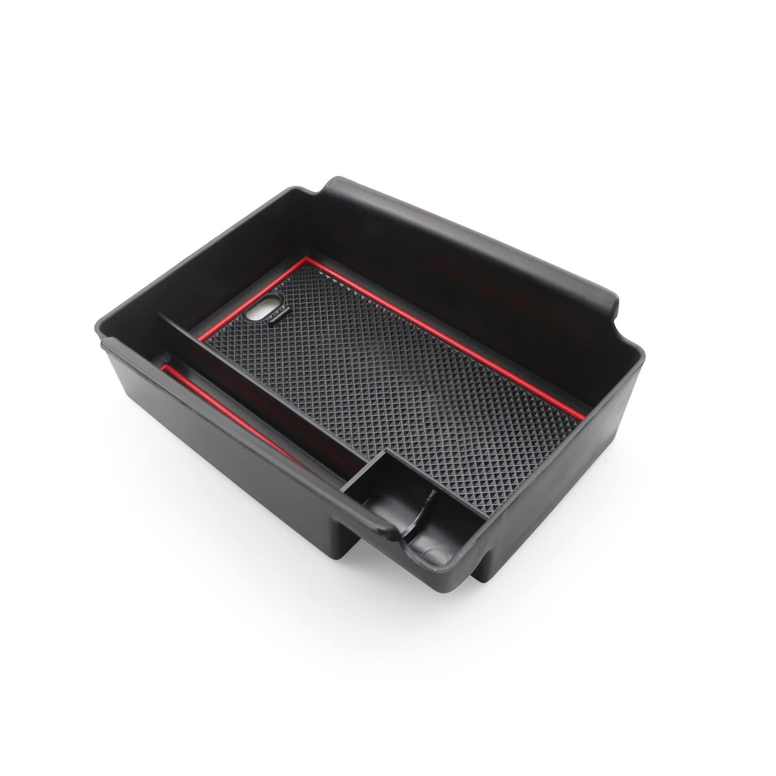 For Skoda For Octavia Mk4 2020 2021 2022 Car Armrest Box Storage Central Control Container Interior Organize Accessories Red