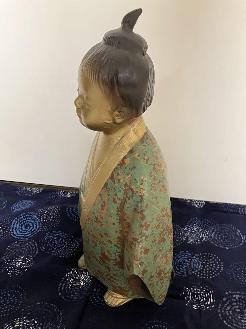 Amazon.co.jp: 横山大観 無我童子 像 オブジェ 金属工芸 置物 : おもちゃ