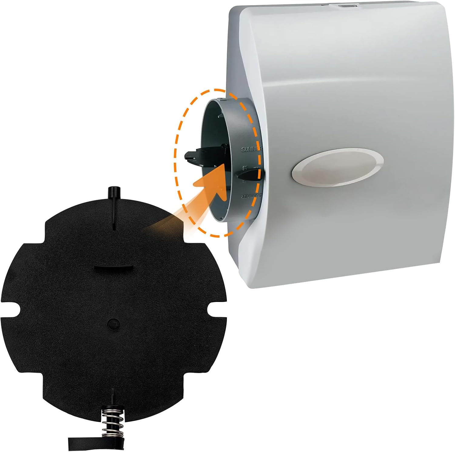 folosem 4332 Humidifier Damper Assembly Kit for Aprilaire Models 400, 500, 550, 550A, 558, 600 Humidifiers