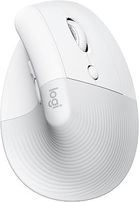 Logitech Lift Vertical Ergonomic Mouse | Wireless, Bluetooth, Logi Bolt USB Receiver, Silent Clicks, 4 Buttons, Windows/ma...