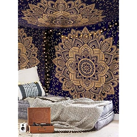 Aakriti Gallery Baumwolle Mandala Wandteppich Wandbehang Cover