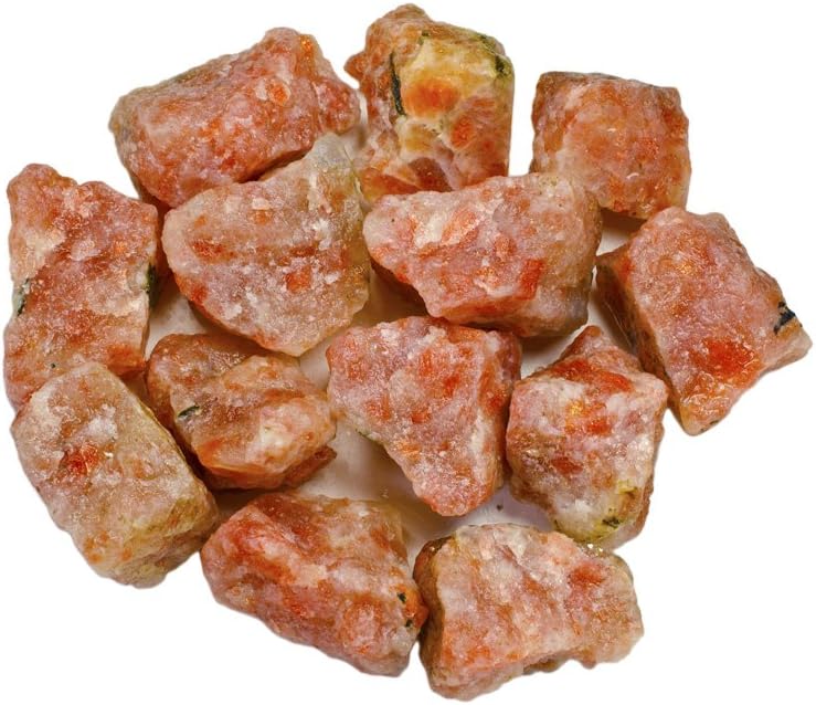 Hypnotic Gems Materials: 3 lbs Sunstone Stones from Asia - Rough Bulk Raw Natural Crystals for Cabbing, Tumbling, Lapidary, Polishing, Wire Wrapping, Wicca & Reiki Crystal Healing