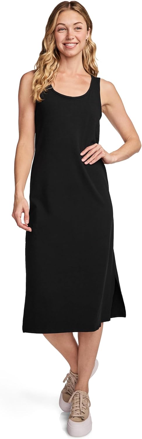 Jockey Women's Activewear Cotton Stretch Tank Dress with Built-in Bra