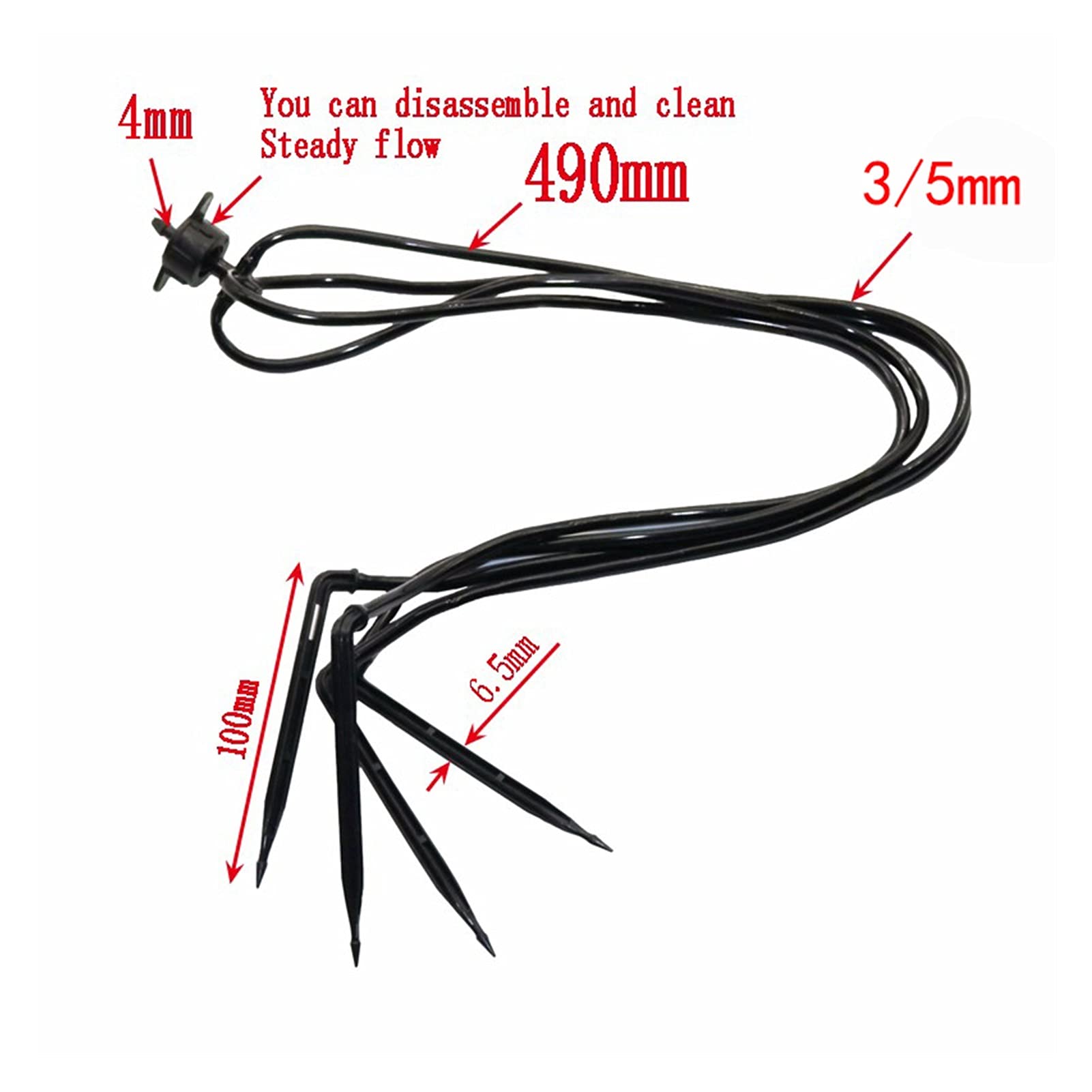 Raccordi per tubi annaffiatori sprinklers 10 set / confezione di freccia a goccia annaffiatoio automatico annaffiato a quattro filiali arrow Dripper micro gocciolamento irrigazione serra 10 set / pack