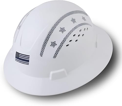 UNINOVA Casco de seguridad de ala completa, ventilado, aprobado por ANSI Z89.1, aprobado por la OSHA, cascos de construcción, para hombres, adultos,