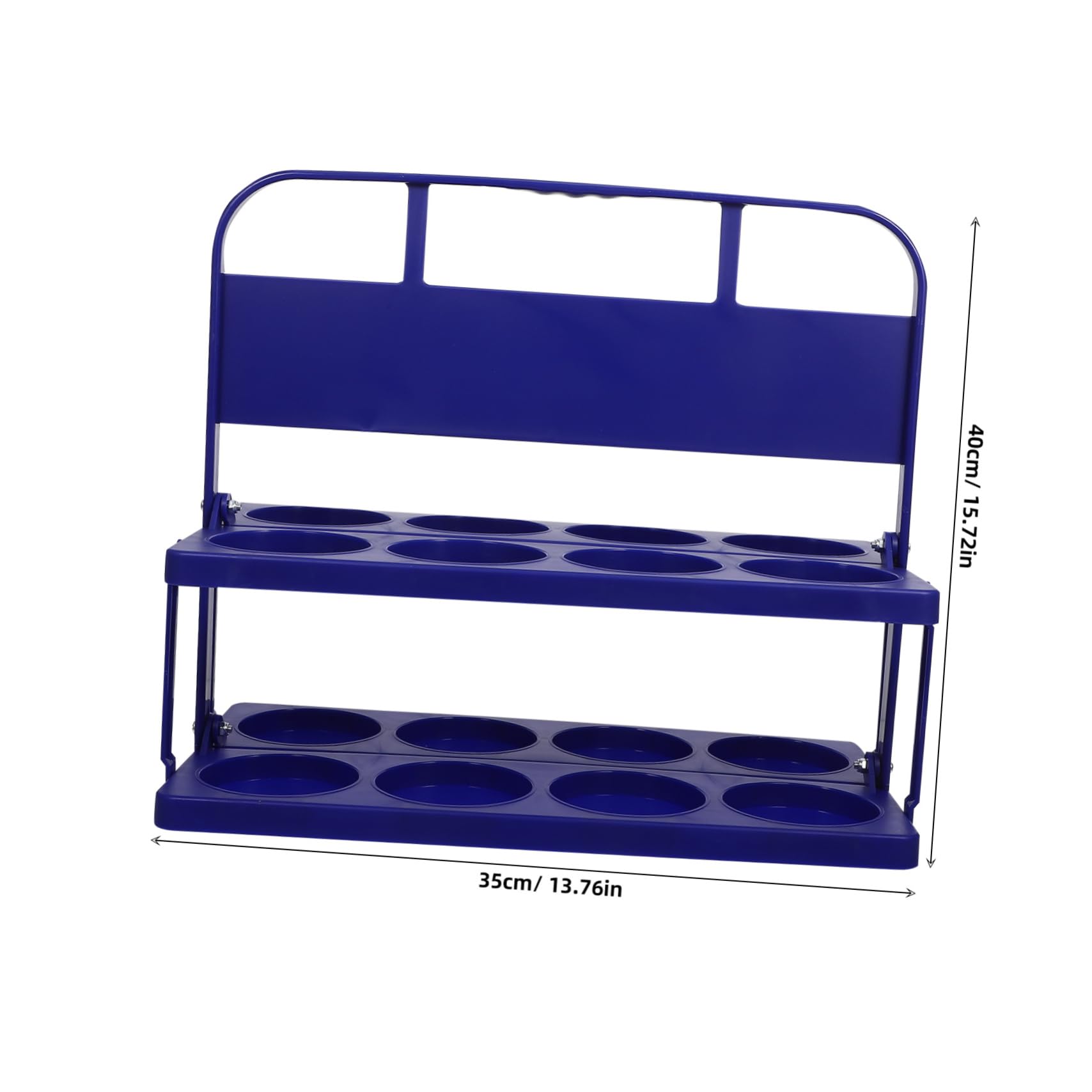 Generic Foldable Cup Beverage Holder with Handle Reusable Drink Carrier for Parties and Restaurants Portable Plastic Drink Organizer for Outdoor Activities and Group Use