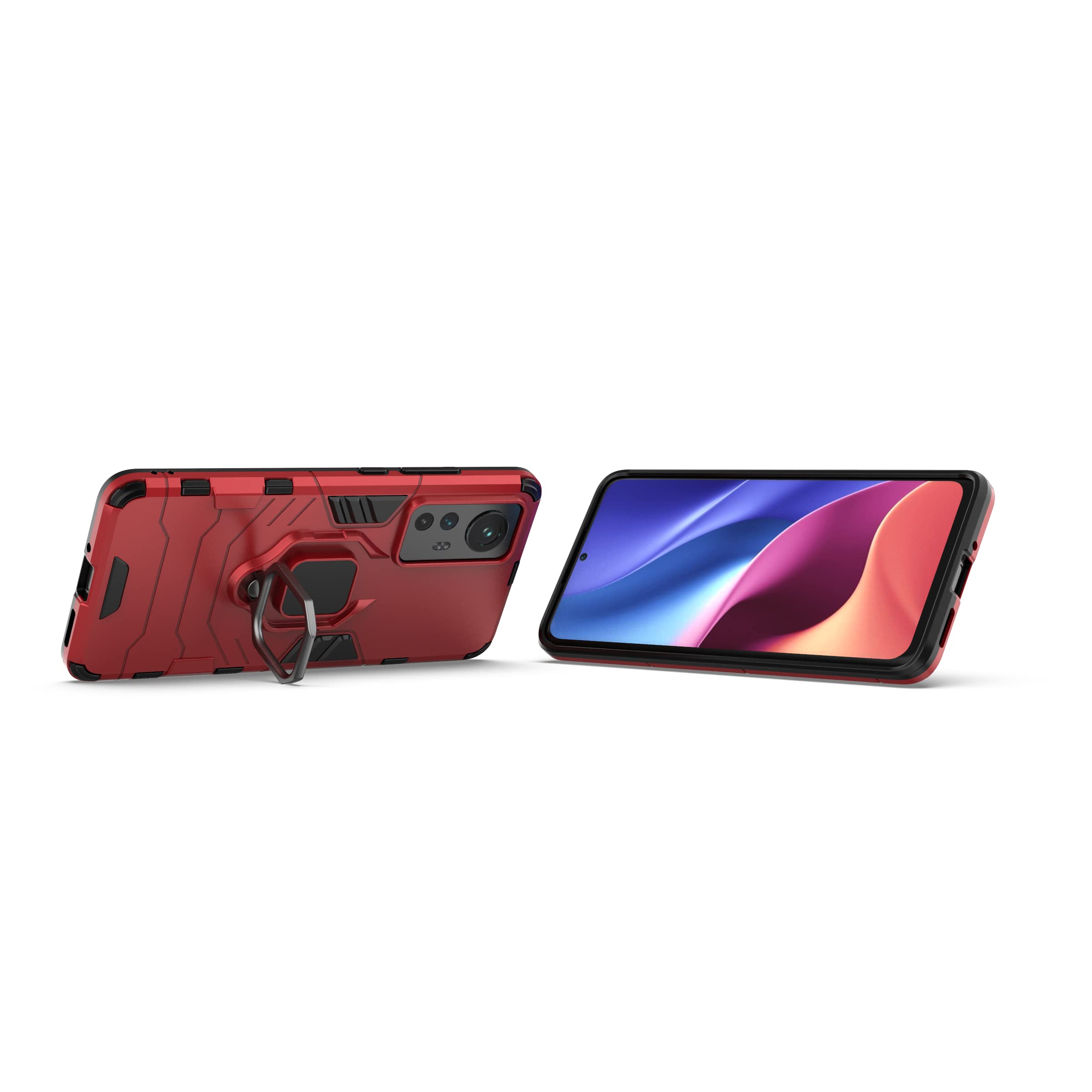 RanTuo Custodia per Xiaomi Redmi Note 12 PRO 4G Cover, TPU + PC 2 in 1