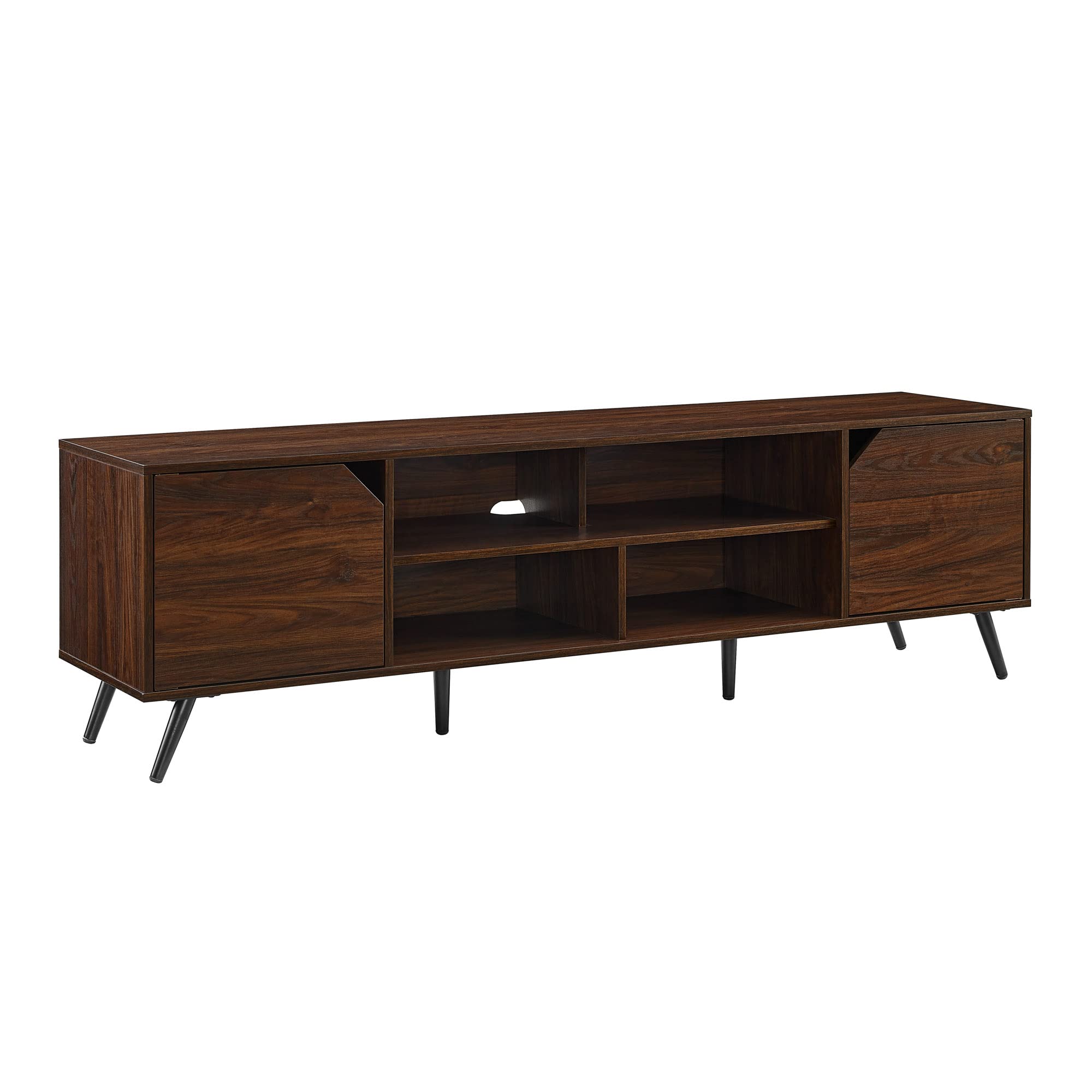 Amazon.com: Walker Edison Nora Modern Minimal Open-Shelf TV Stand