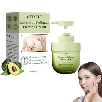 STDEI Luxurious Collagen Firming Cream, Luxurious Collagen Cream, STDEI Collagen Firming Lotion Body Moisturizer Lifts, Firms, Tightens For Younger Looking Skin, For All Skin Types 1 Bottle