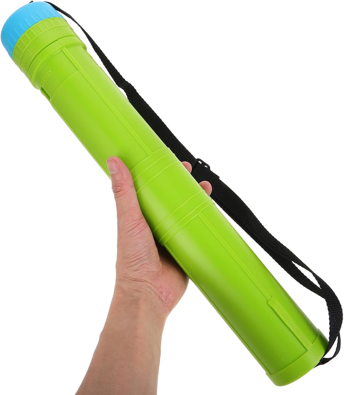 BCOATH Retractable Poster Tube with Shoulder Strap Expandable Carrying Case for Drawings Art Supplies Storage for Artists Students